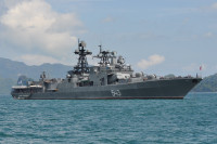 [ẢNH] Tàu chống ngầm cỡ lớn của Nga nhận tên lửa siêu thanh Zircon cực mạnh