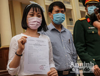 [Ảnh] Lời cảm ơn của người trở về sau thời gian cách ly: 