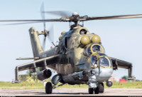 [ẢNH] Thổ Nhĩ Kỳ bắn hạ trực thăng Mi-24P của Nga trên bầu trời Syria