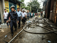 Chủ tịch UBND TP Hà Nội trực tiếp chỉ đạo chữa cháy và khắc phục hậu quả vụ hoả hoạn tại Trung Văn