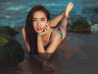 Chán dịu dàng nền nã, Á hậu Bella Mai diện bikini khoe body bốc lửa