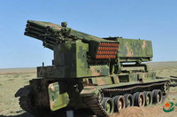 Pháo phản lực yểm trợ tăng khác người của Trung Quốc