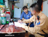 [ẢNH] CSGT Đường sắt tuần tra, tuyên truyền tại 