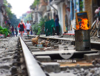 [ẢNH] CSGT Đường sắt tuần tra, tuyên truyền tại 