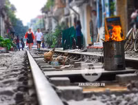 [ẢNH] CSGT Đường sắt tuần tra, tuyên truyền tại 