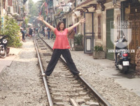 [ẢNH] CSGT Đường sắt tuần tra, tuyên truyền tại 