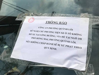 Đỗ ô tô kiểu... hồn nhiên dưới thông báo cấm đỗ, thì sao?...