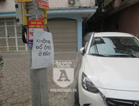 Đỗ ô tô kiểu... hồn nhiên dưới thông báo cấm đỗ, thì sao?...