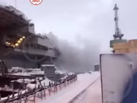 [ẢNH] Tàu sân bay Nga thiệt hại đến mức không ngờ sau vụ hỏa hoạn