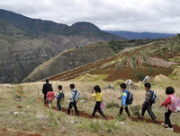 Hình ảnh xót lòng về những con đường tới trường gian nan trên khắp thế giới (1)