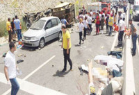 Tai nạn xe khách nghiêm trọng tại Thổ Nhĩ Kỳ