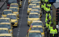 Hàng ngàn tài xế taxi truyền thống đình công tại tại thủ đô Bogota, Colombia