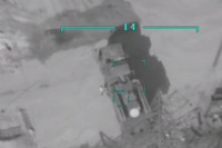 [ẢNH] Tên lửa sát thủ L-UMTAS của Thổ Nhĩ Kỳ khiến hàng loạt khí tài Syria bốc cháy