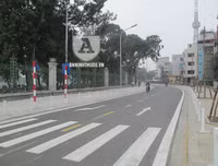 Ngắm con đường mới thành hình, đẹp lãng mạn giữa Thủ đô