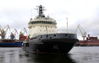 Tàu phá băng trang bị tên lửa hành trình Kalibr gia nhập hải quân Nga