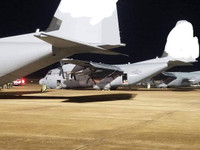 [ẢNH] ‘Lực sĩ’ C-130J Super Hercules ‘ngã sấp mặt’ ngay khi chuẩn bị cất cánh