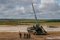 [ẢNH] Siêu pháo tự hành có khả năng bắn đạn hạt nhân của Nga bất ngờ khai hỏa dữ dội tại điểm nóng