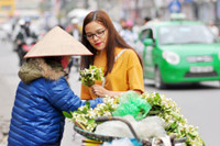 Hoa bưởi xuống phố