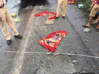 Cận cảnh hiện trường vụ tai nạn giao thông nghiêm trọng trên tuyến Pháp Vân - Cầu Giẽ