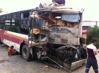 Cận cảnh hiện trường vụ tai nạn giao thông nghiêm trọng trên tuyến Pháp Vân - Cầu Giẽ