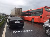 Cận cảnh hiện trường vụ tai nạn giao thông nghiêm trọng trên tuyến Pháp Vân - Cầu Giẽ