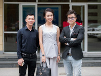 Phùng Bảo Ngọc Vân rạng rỡ làm giám khảo bên ca sĩ Đinh Mạnh Ninh