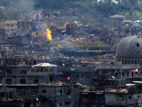 Thành phố Marawi hoang tàn sau khi Philippines chiến thắng khủng bố