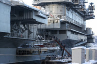 [ẢNH] Dấu hiệu Nga từ bỏ nâng cấp tàu sân bay Đô đốc Kuznetsov