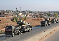 [ẢNH] Đoàn xe Thổ Nhĩ Kỳ lại bị tấn công ở miền Nam Idlib gây thiệt hại nặng