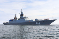 [ẢNH] Chiến hạm Nga bất ngờ phóng tên lửa dữ dội ngay sát lãnh hải Israel