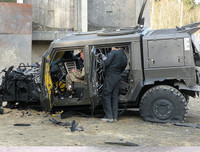 [ẢNH] Xe bọc thép Nga chuẩn NATO bị trúng mìn của quân đội Syria