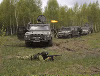 [ẢNH] Xe bọc thép Nga chuẩn NATO bị trúng mìn của quân đội Syria