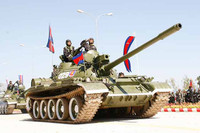 [ẢNH] Xe tăng T-55 nâng cấp cực mạnh của Campuchia tham gia tập trận cùng Trung Quốc