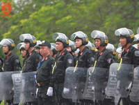 Cảnh sát cơ động Hà Nội rèn luyện kỹ năng tác chiến