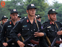 Cảnh sát cơ động Hà Nội rèn luyện kỹ năng tác chiến