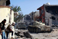 [ẢNH] Lực lượng vũ trang GNA đánh chiếm thành phố chiến lược từ tay LNA