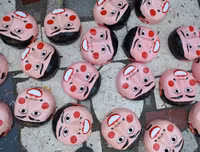 Trung thu sớm ở làng làm mặt nạ giấy bồi