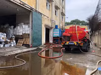 [Ảnh] Cận cảnh quá trình khám nghiệm vụ cháy làm 3 người chết ở Khu công nghiệp Phú Thị