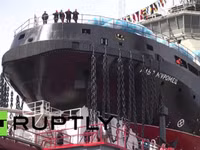 Tàu phá băng trang bị tên lửa hành trình Kalibr gia nhập hải quân Nga