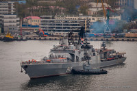 [ẢNH] Tàu chống ngầm cỡ lớn của Nga nhận tên lửa siêu thanh Zircon cực mạnh