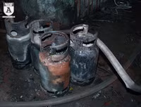 Hà Nội: Cháy rụi cửa hàng giặt là và sang chiết gas ở Vũ Tông Phan