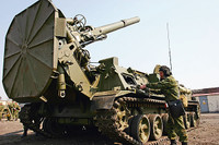 [ẢNH] Nga diễn tập với siêu cối có thể bắn đạn hạt nhân