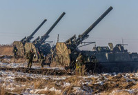 [ẢNH] Nga diễn tập với siêu cối có thể bắn đạn hạt nhân