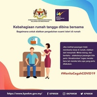 [ẢNH] Malaysia kêu gọi phụ nữ ngừng cằn nhằn chồng giữa dịch Covid-19