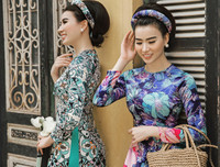 Cặp mẫu song sinh đất Bắc hoá thân thành 