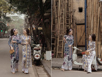 Cặp mẫu song sinh đất Bắc hoá thân thành 