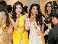 Huyền My diện đầm xẻ đùi quyến rũ, nổi bật giữa dàn thí sinh Miss Grand