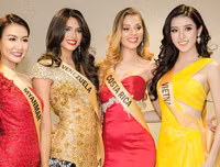 Huyền My diện đầm xẻ đùi quyến rũ, nổi bật giữa dàn thí sinh Miss Grand