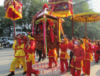 Chùm ảnh: Lễ rước đón bằng di tích lịch sử Đền-Đình Lương Sử