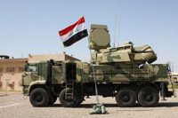 [ẢNH] Pantsir-S1 Syria phóng 9 quả đạn mới chặn nổi 1 tên lửa Israel